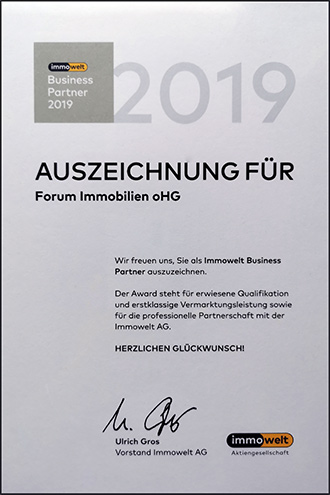 Auszeichnung als Business Partner 2019
